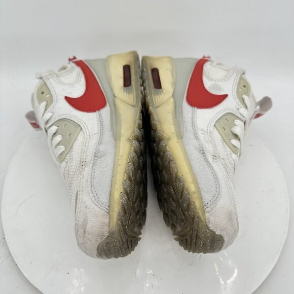 Nike Air Max Terrascape 90 Men Size 8.5 DQ3987-100 Summit White Red Shoes - Picture 5 of 12